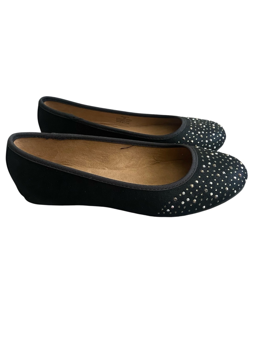 Style & Co. Black Studded Ballet Flats